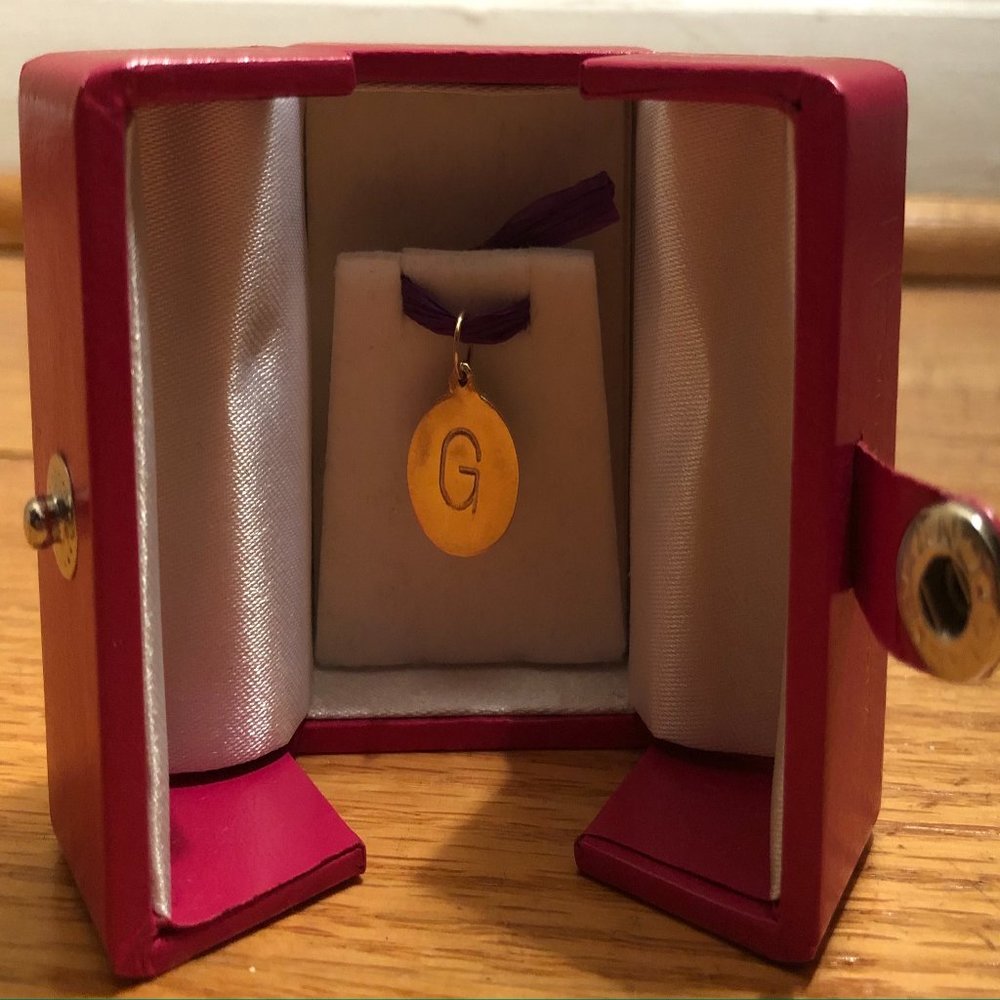 HELEN FICALORA 14K GOLD NECKLACE CHARM- "G"|SALE